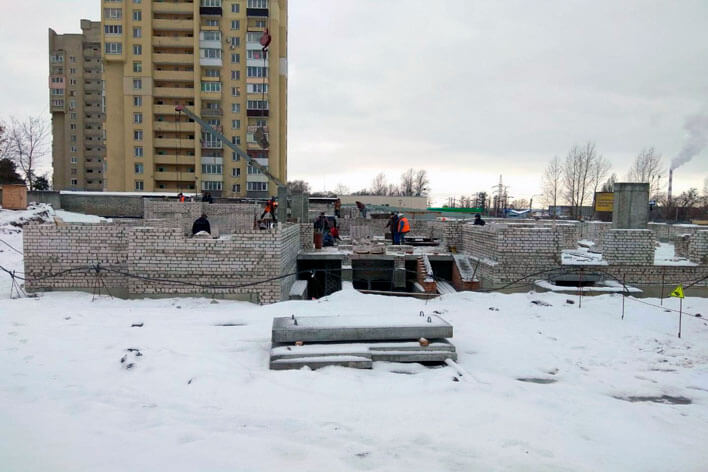 Ход строительства первого этажа «ХарьковБудСити» Фото 02