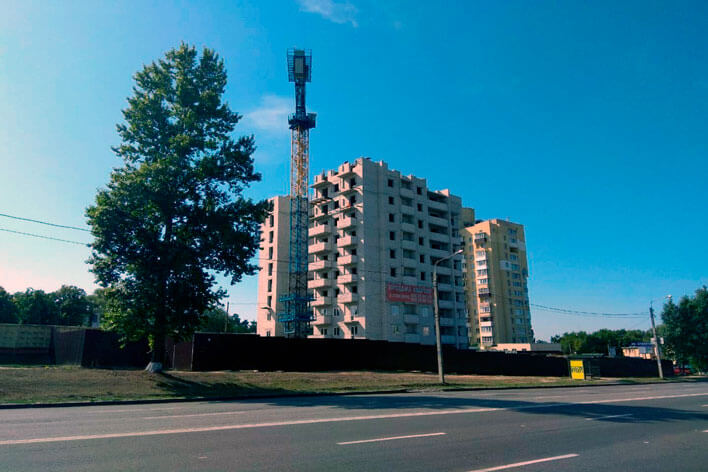 Кирпичная кладка одиннадцатого этажа «ХарьковБудСити» Фото 01