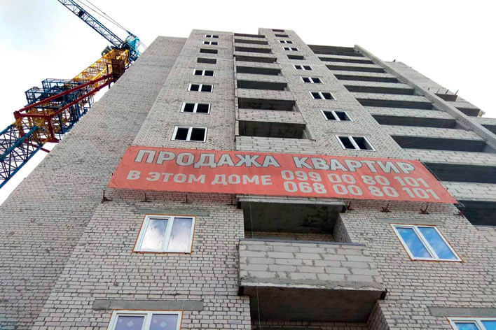 Кирпичная кладка пятнадцатого этажа «ХарьковБудСити» Фото 02